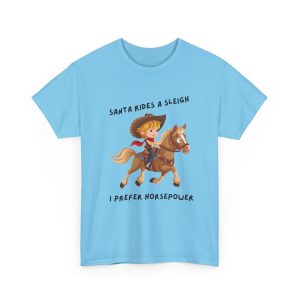 16136517218974446745_2048.jpeg Santa Can Keep His Sleigh – I’m Galloping into Christmas! Unisex Heavy Cotton Holiday Tee