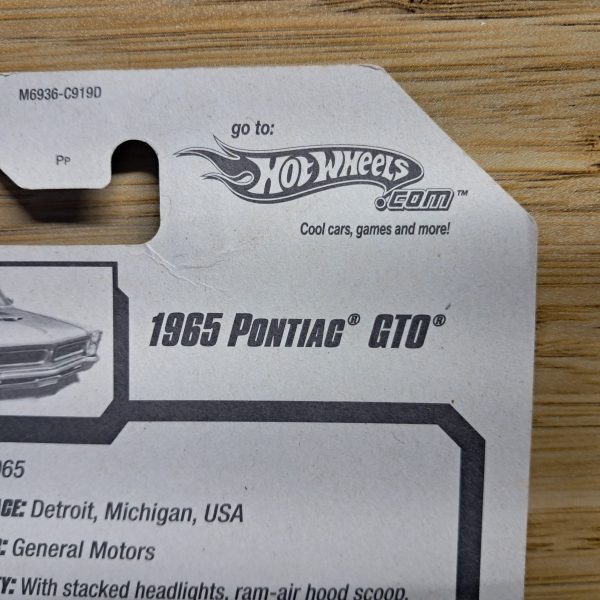 1965 Pontiac GTO 9 Hot Wheels 1965 Pontiac GTO Goat Diecast Vehicle 2008 All Stars Sealed Car Stamped 2003