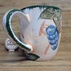 Alco Industries Coffee Mug Tea Cup Ceramic Grapes Fruit Leaves China