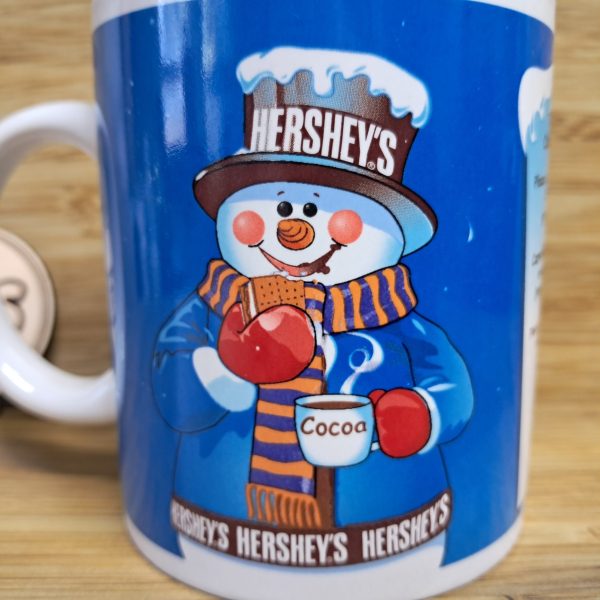 Houston Harvest Hershey’s Cocoa Snowman S’mores Recipe Coffee Cup Christmas Mug