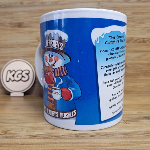 Houston Harvest Hershey’s Cocoa Snowman S’mores Recipe Coffee Cup Christmas Mug