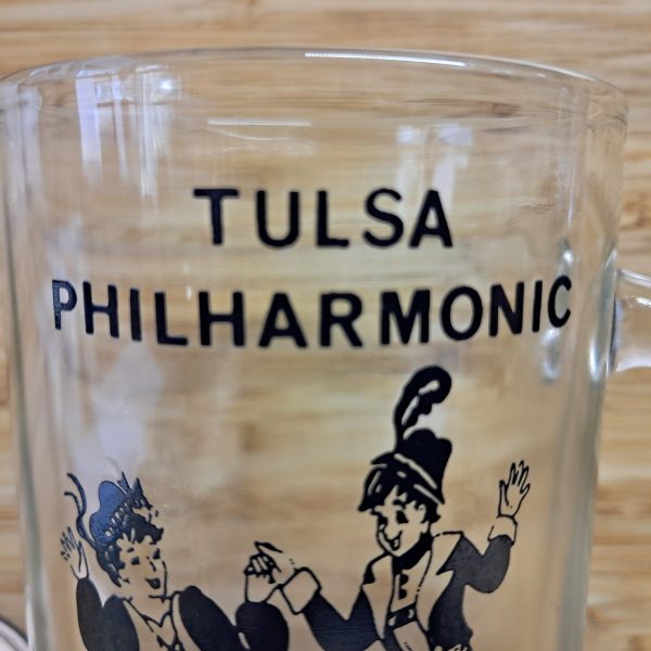 Vintage Tulsa Philharmonic Musikfest Glass Mug 1973 Drinkware Home Decor