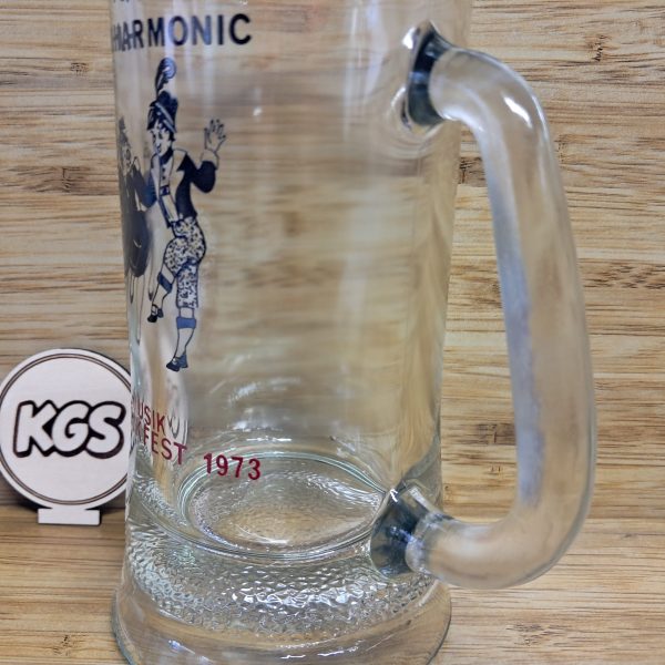 Vintage Tulsa Philharmonic Musikfest Glass Mug 1973 Drinkware Home Decor