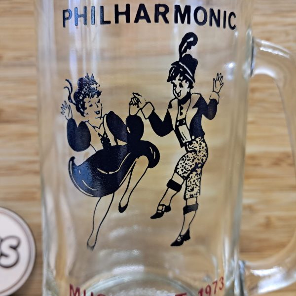 Vintage Tulsa Philharmonic Musikfest Glass Mug 1973 Drinkware Home Decor